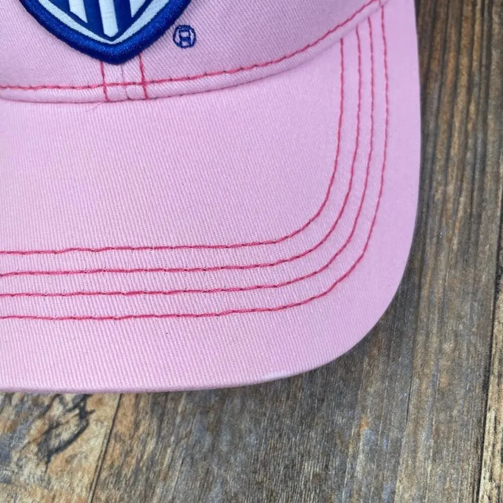 USA National Soccer Women's OS Pink 100% Cotton Adjustable Embroidered Logo Hat